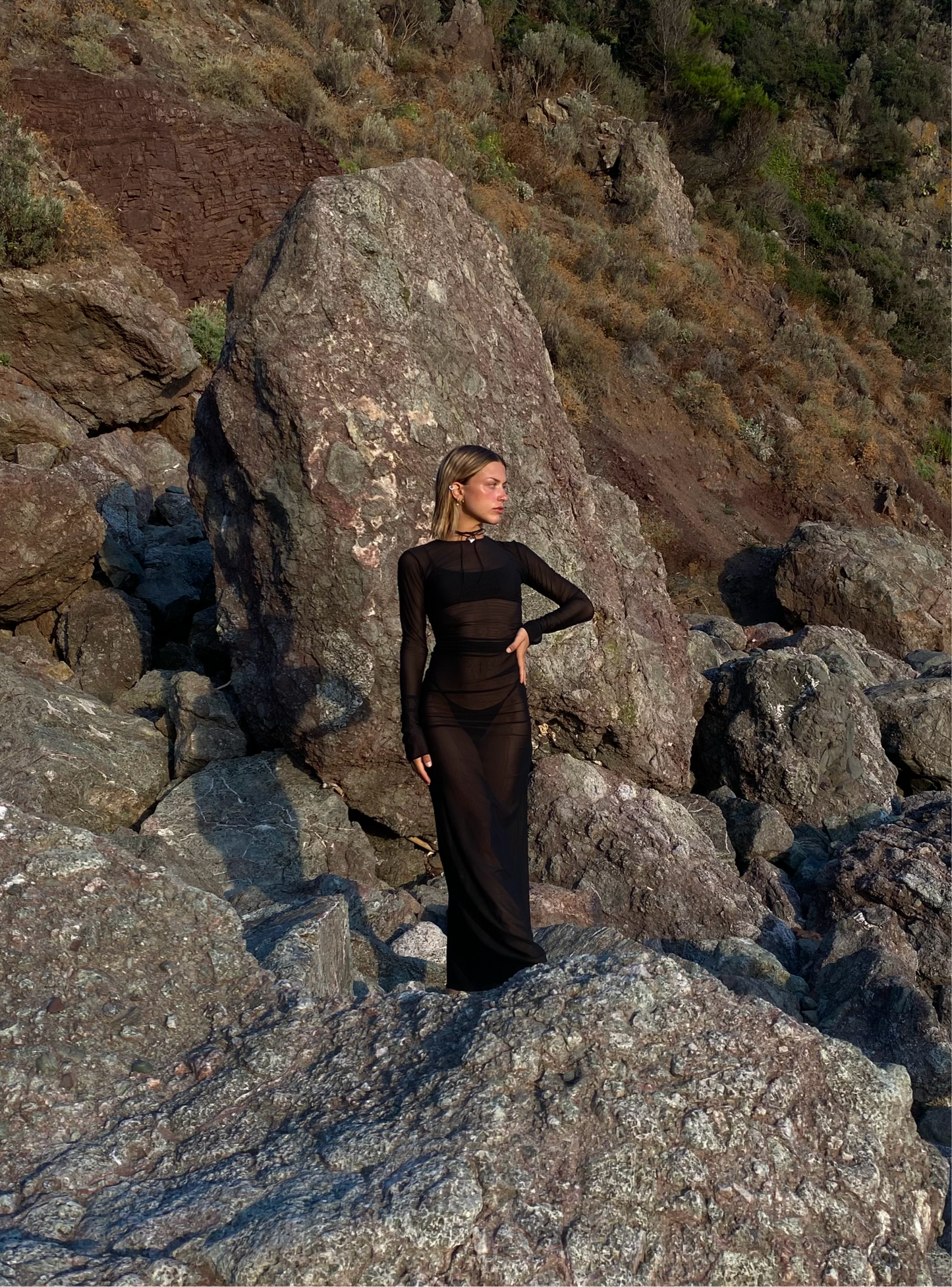 Tulle maxi dress