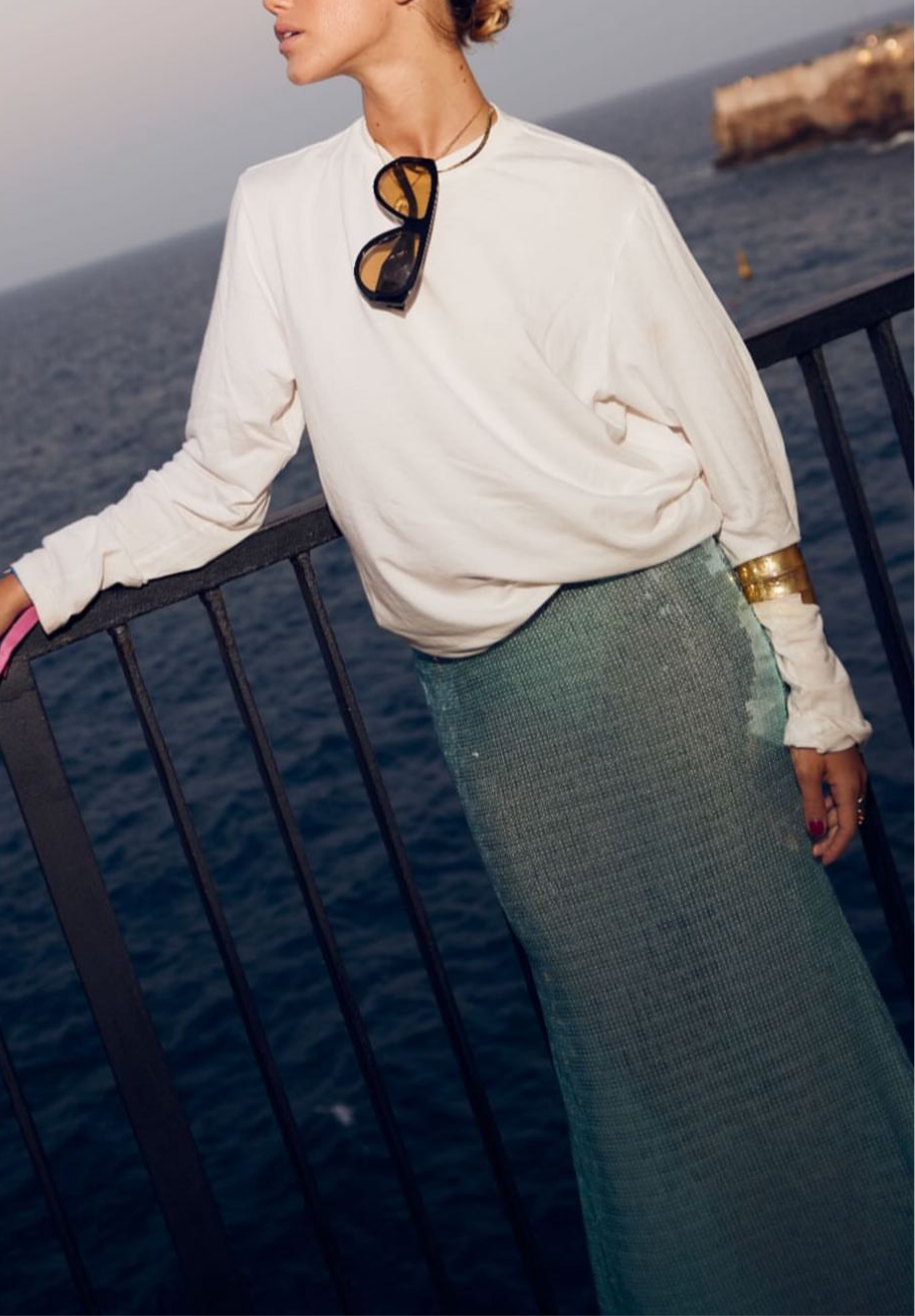 Sequined maxi skirt