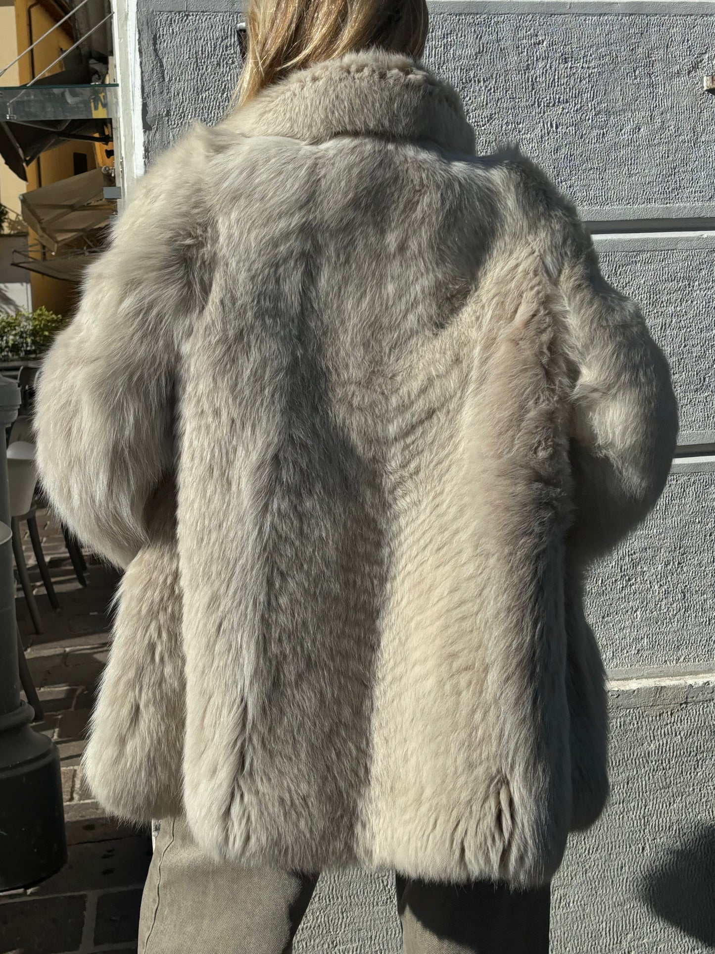 Pelliccia volpe bianca