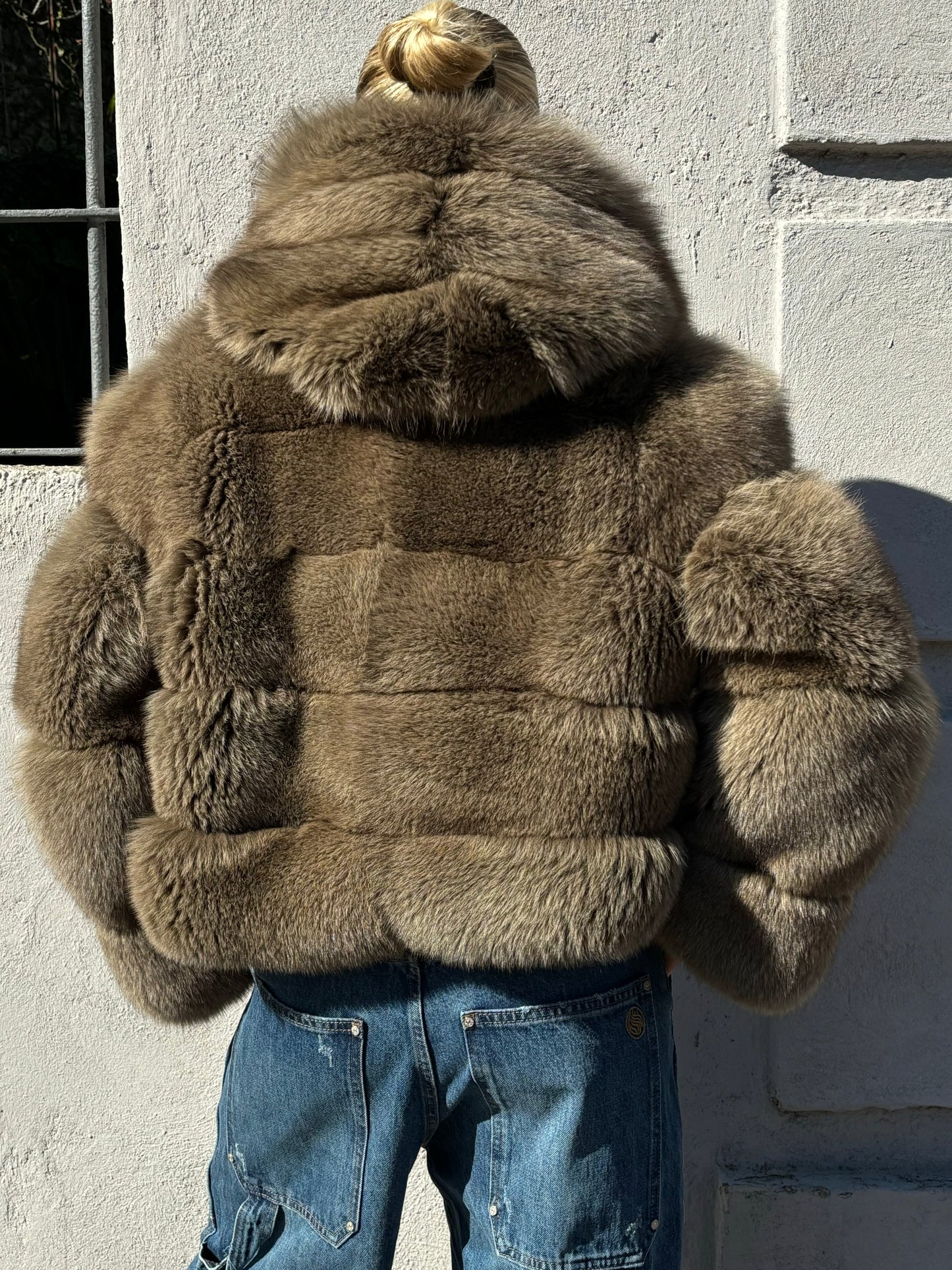 Pelliccia volpe tortora