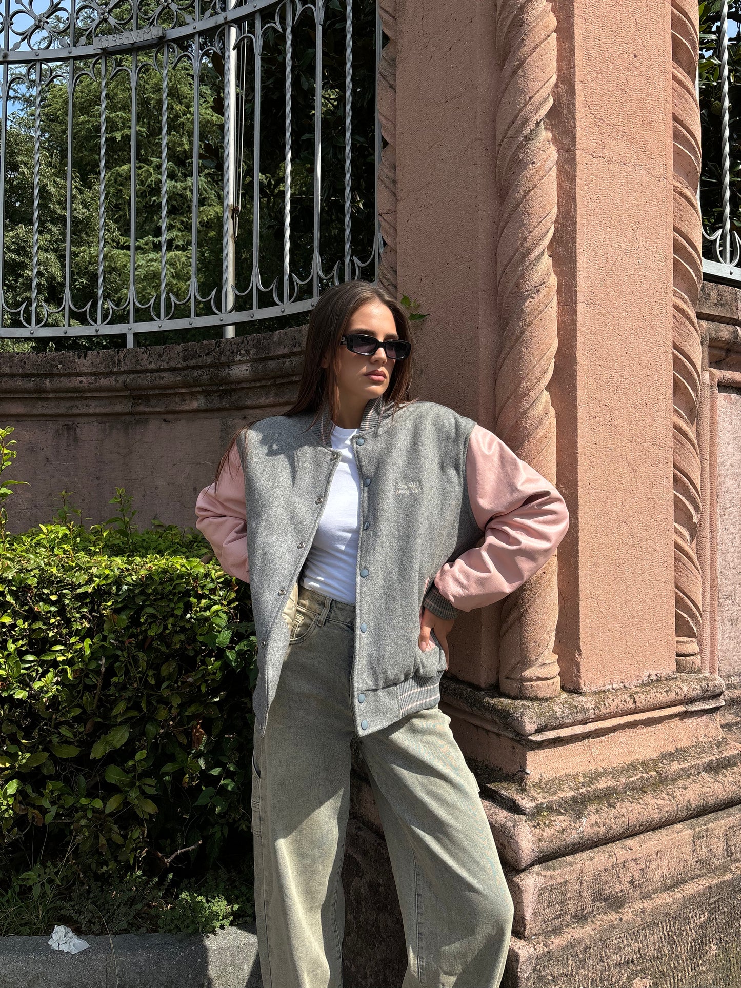 Bomber varsity rosa