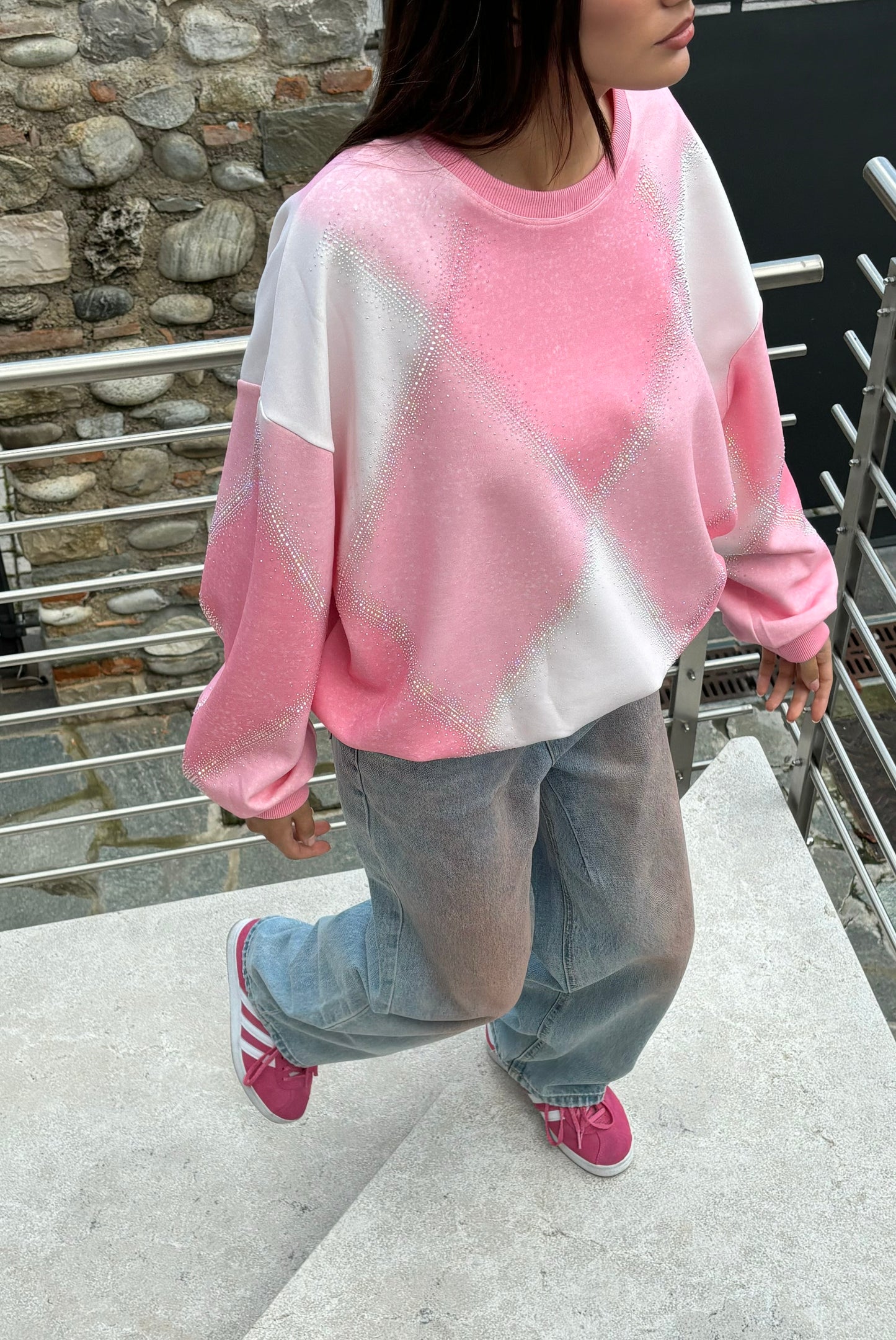 Diamond crystal sweatshirt