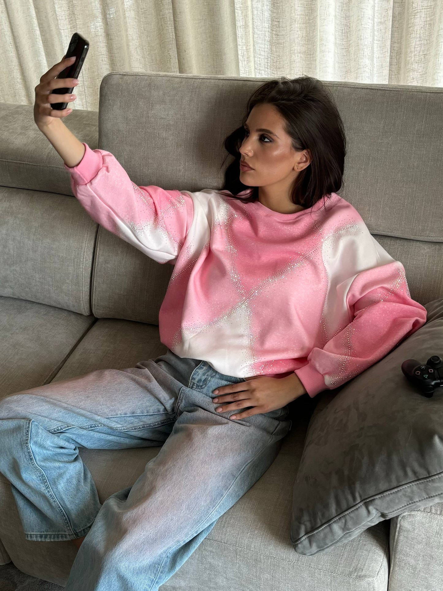 Diamond crystal sweatshirt