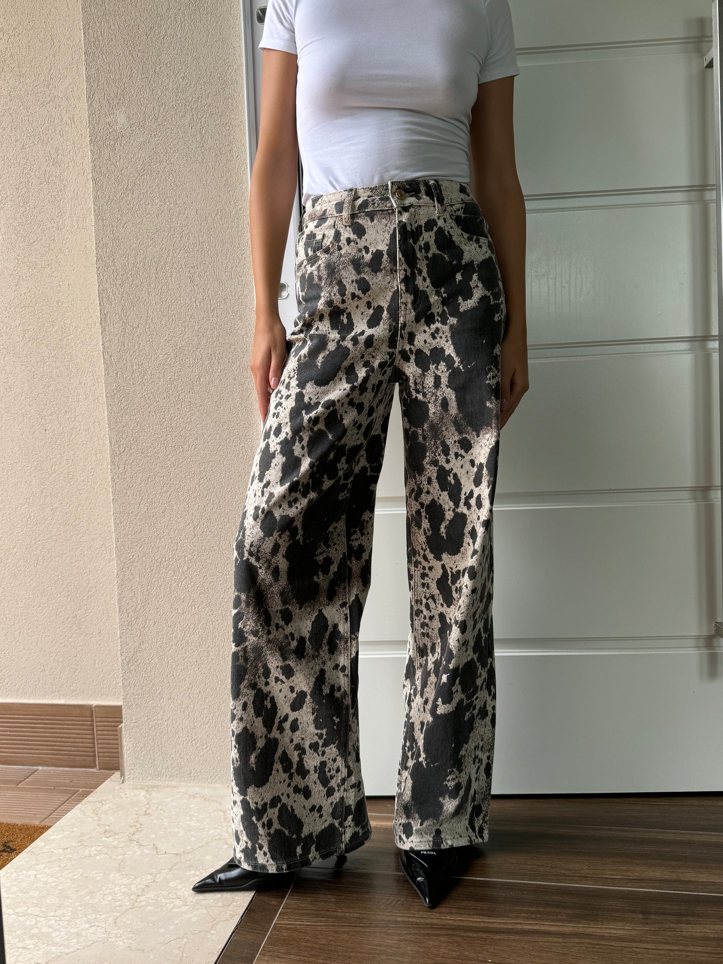 Regular washed jeans