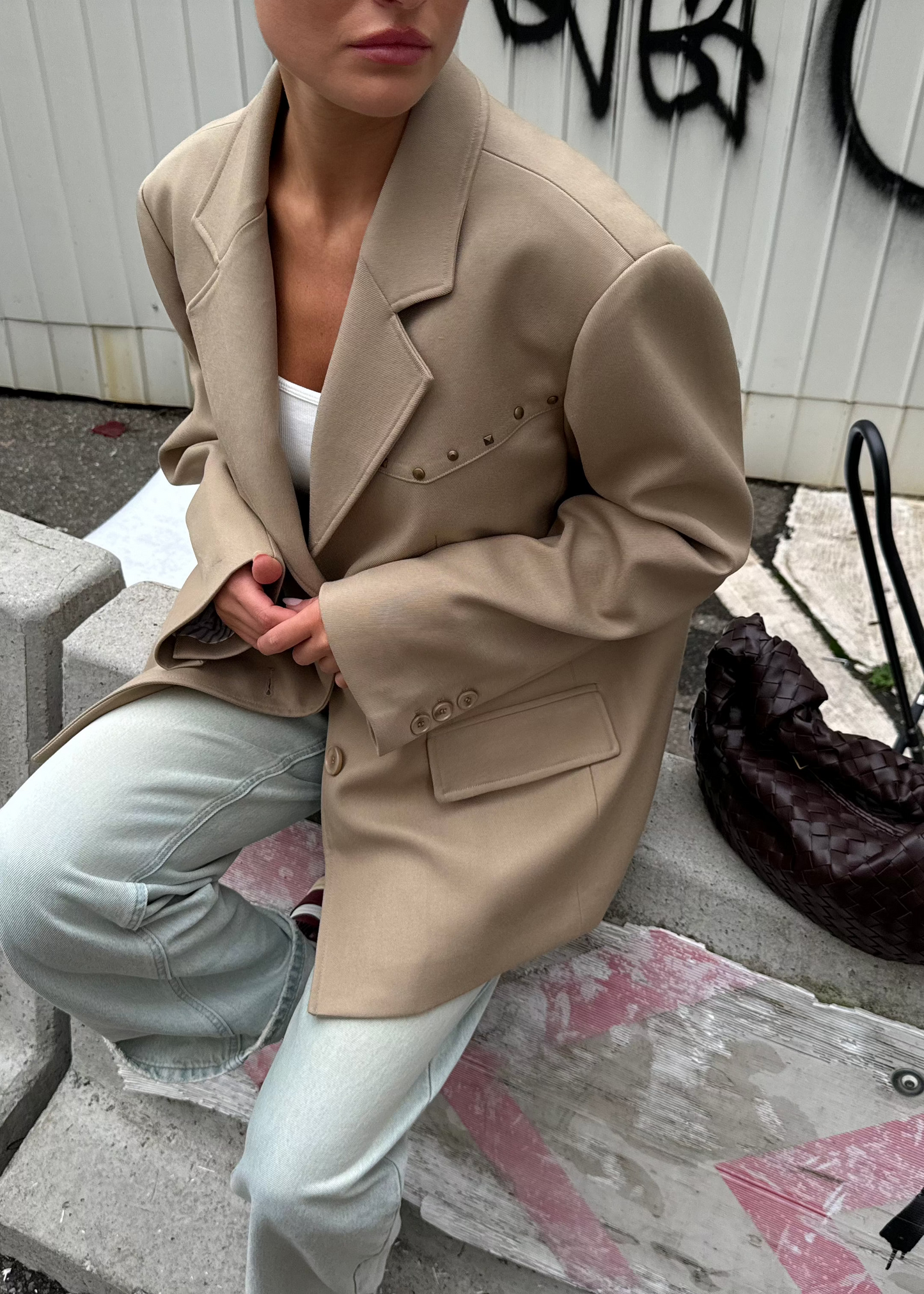 Texan blazer with studs