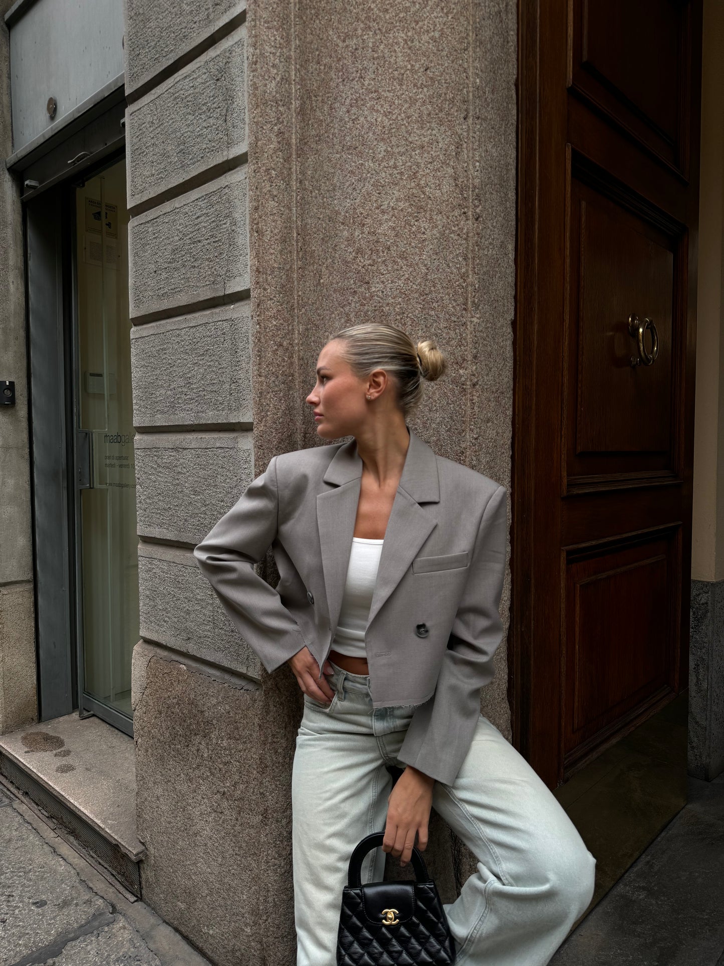 Cropped blazer