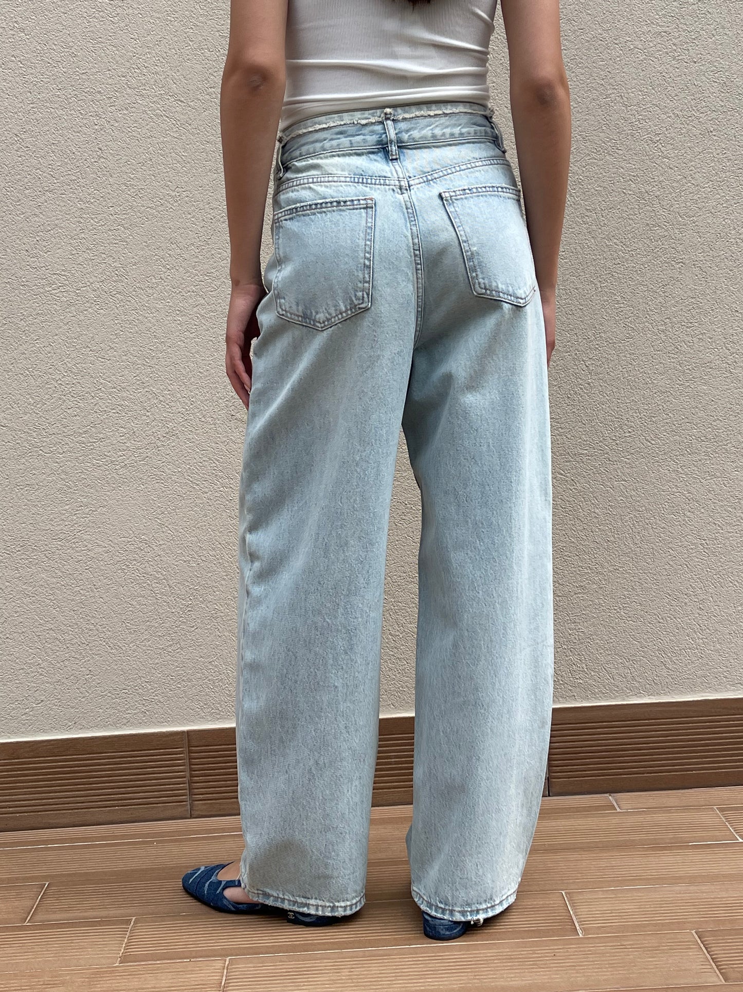Regular washed jeans
