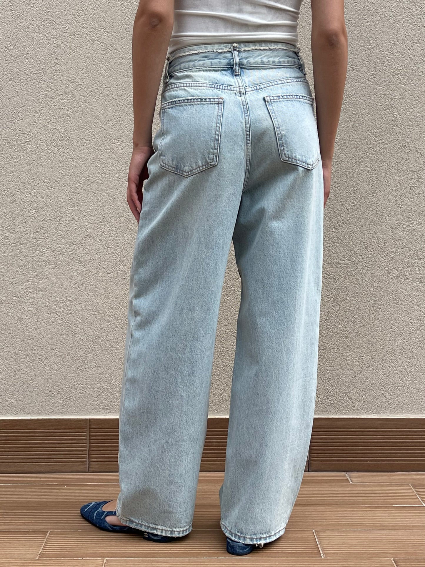 Regular washed jeans