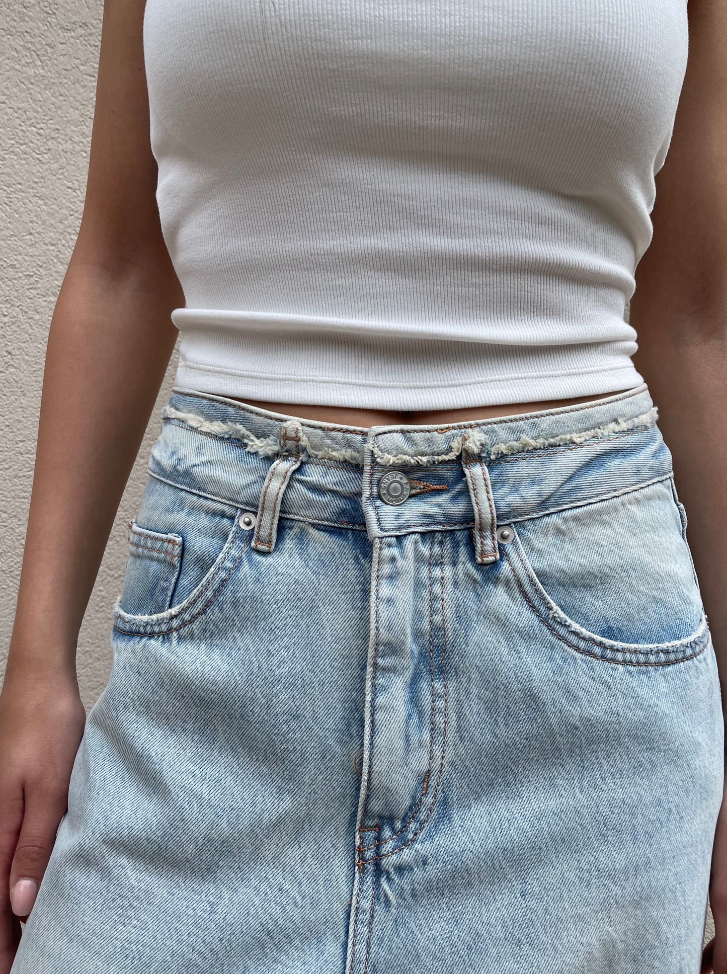 Regular washed jeans