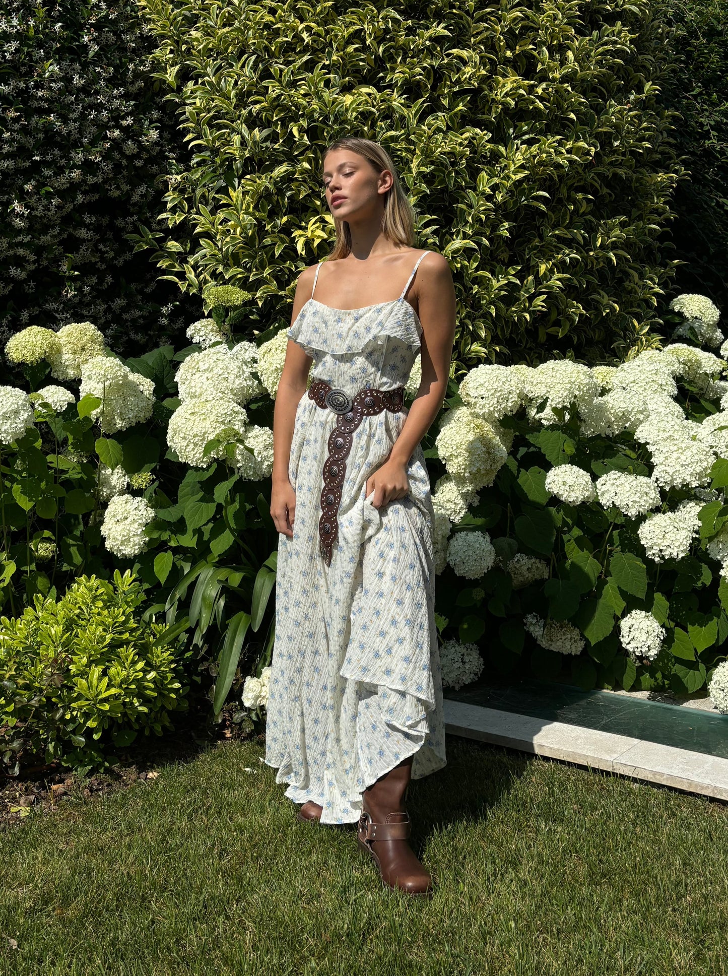 Long flower dress