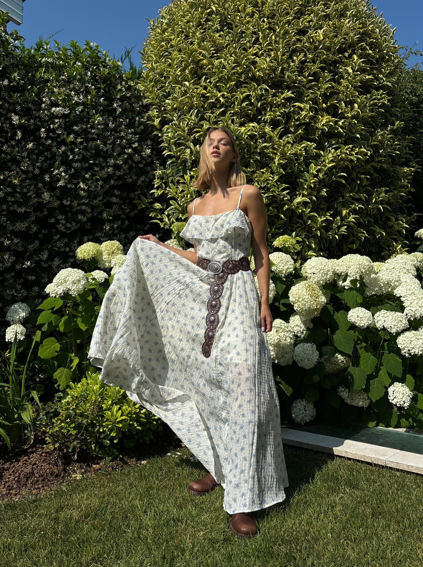 Long flower dress