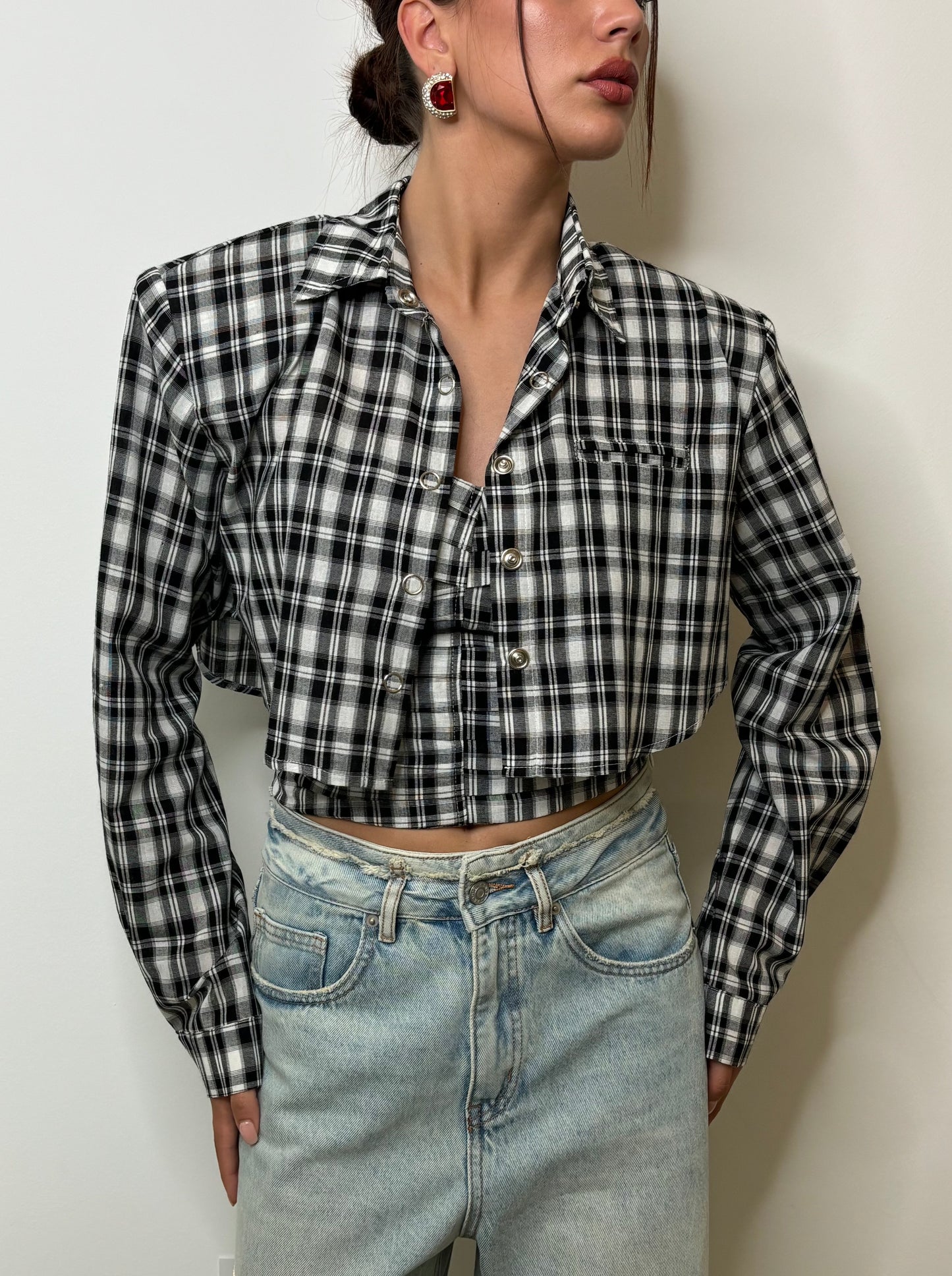 Coordinated black check set