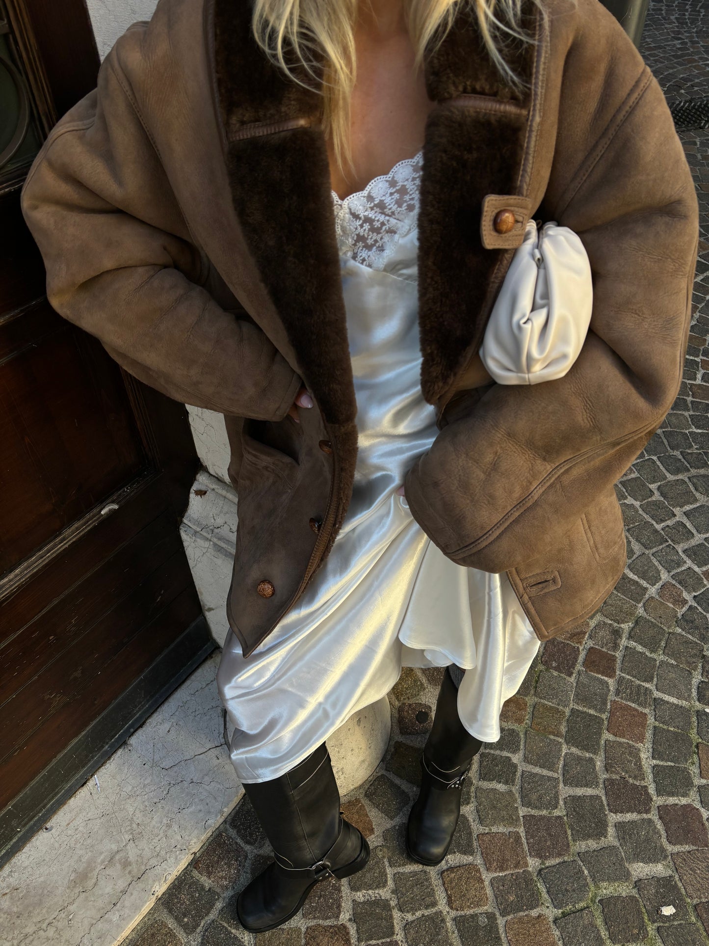 Montone tortora e marrone
