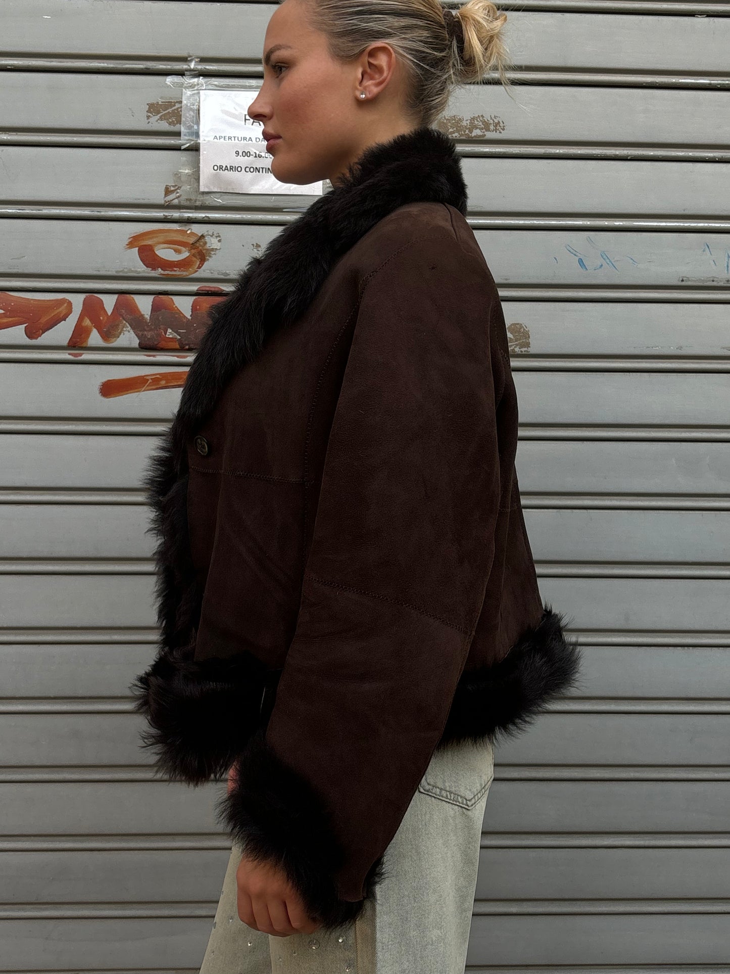 Montone pelliccia marrone
