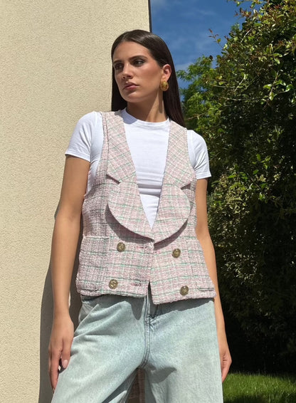 PINK - Tweed waistcoat