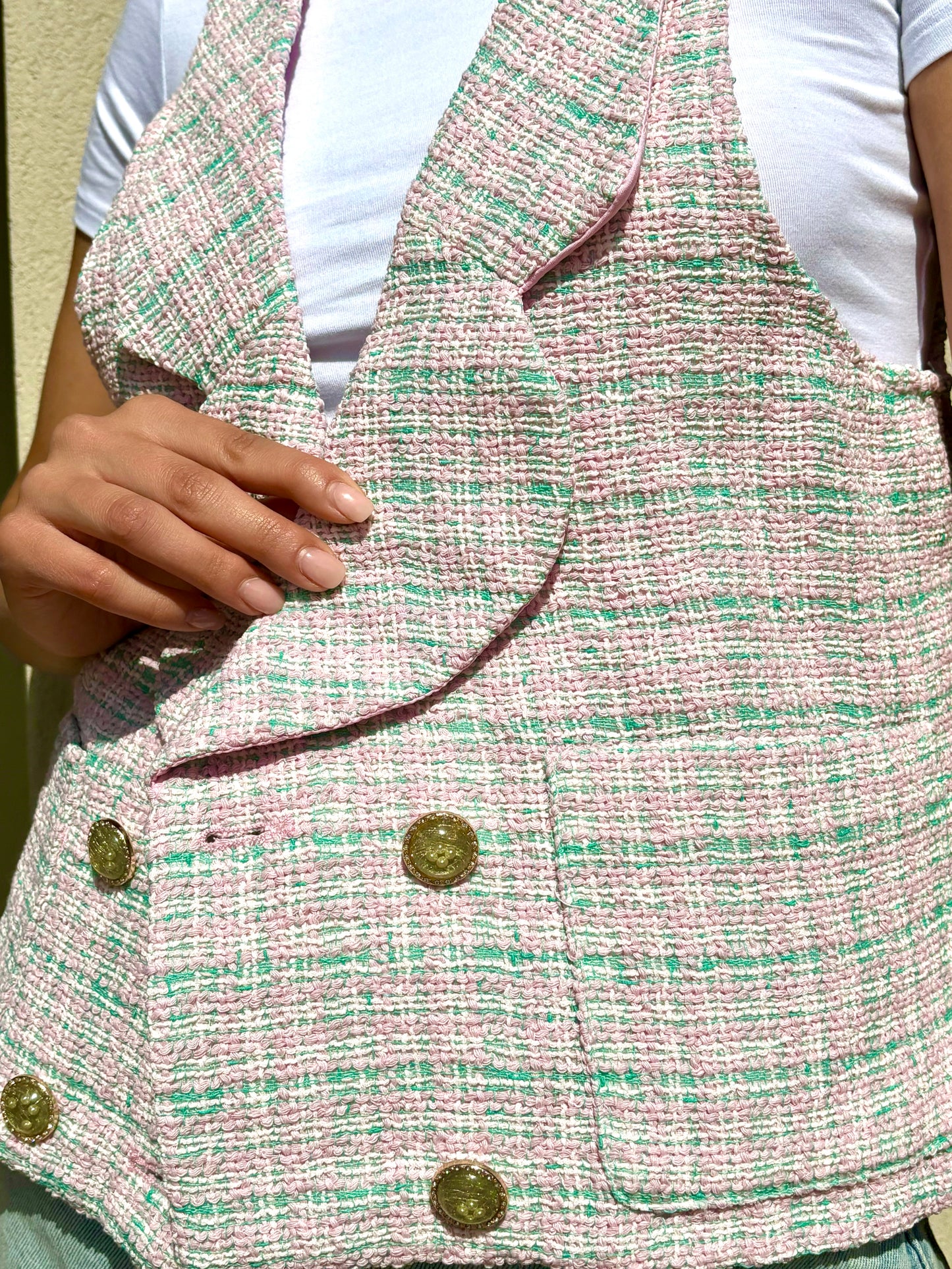 PINK - Tweed waistcoat