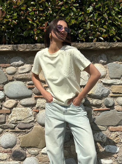 Tshirt cotone crystal