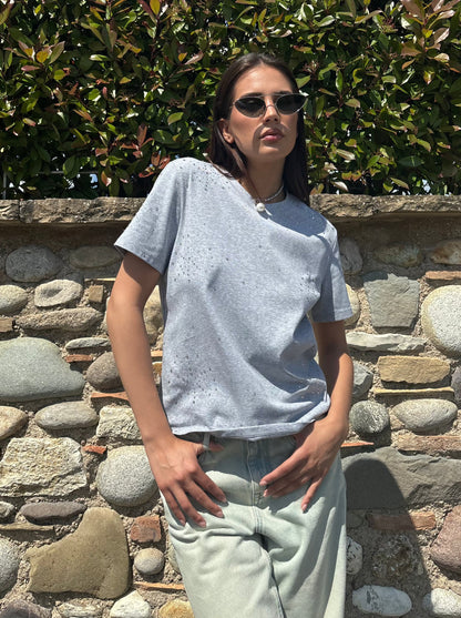 Tshirt cotone crystal