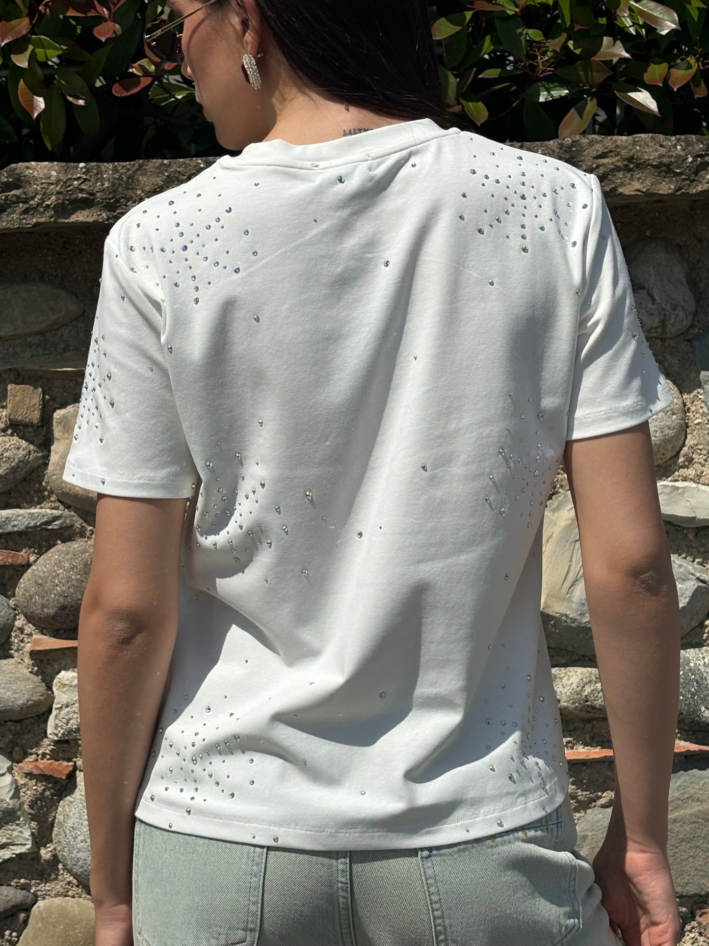 Tshirt cotone crystal