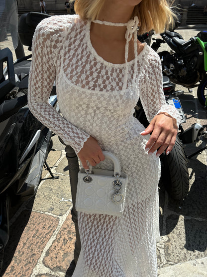 Maxi abito in pizzo