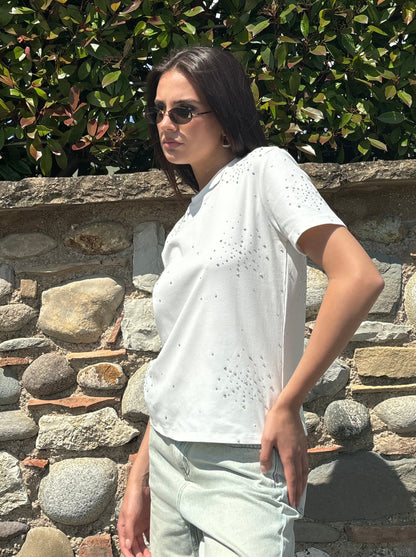 Tshirt cotone crystal