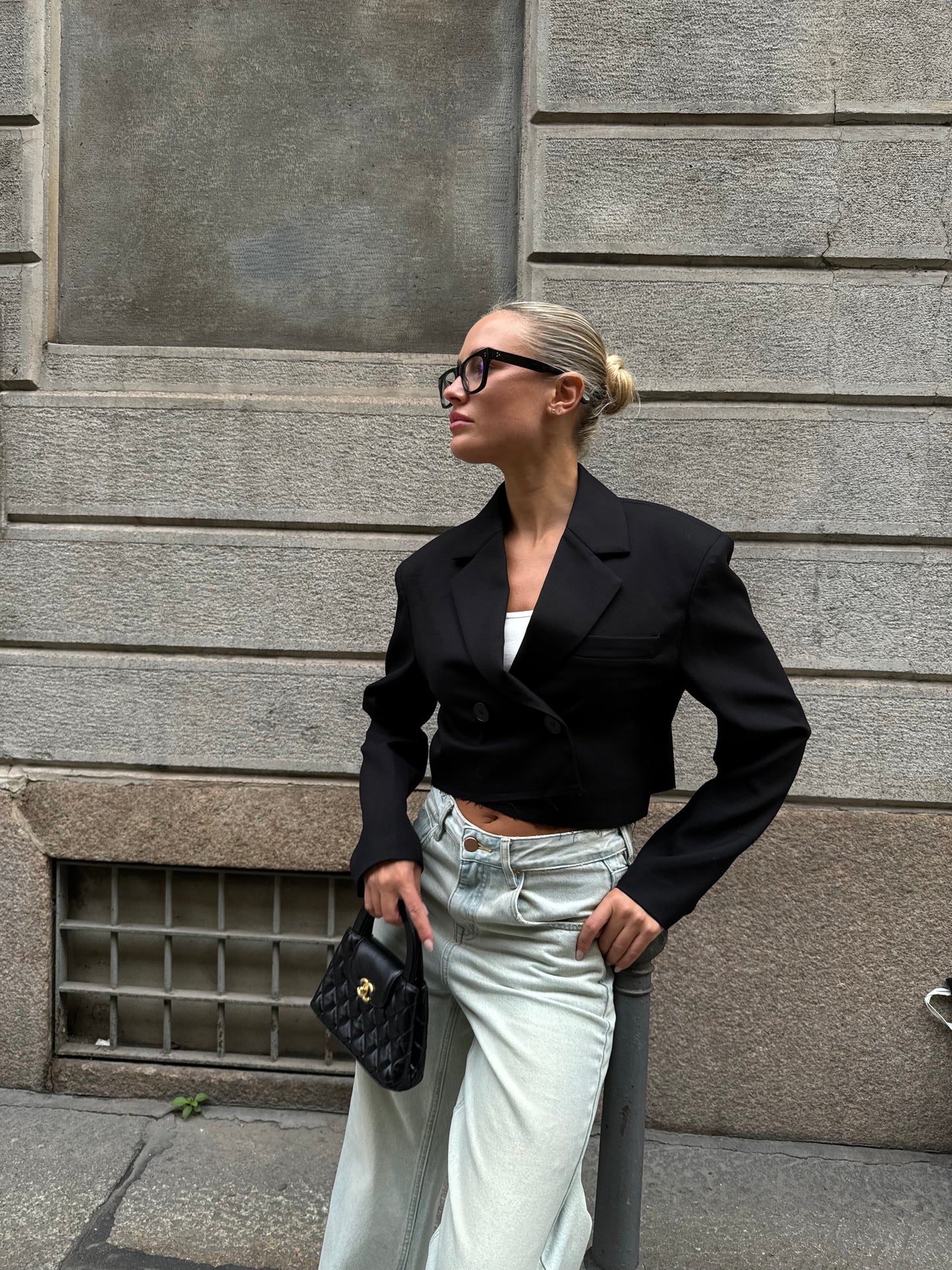 Cropped blazer