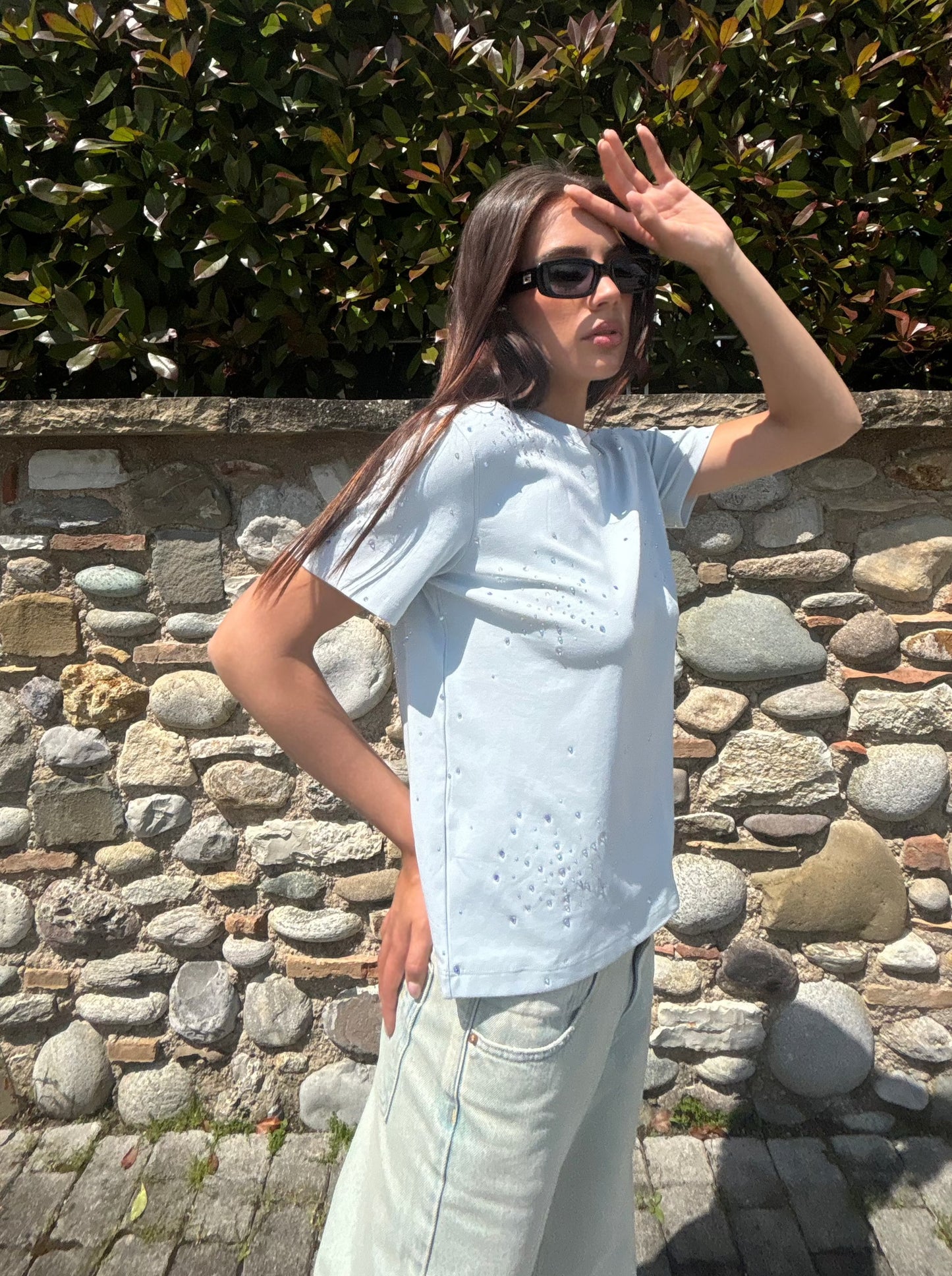 Tshirt cotone crystal
