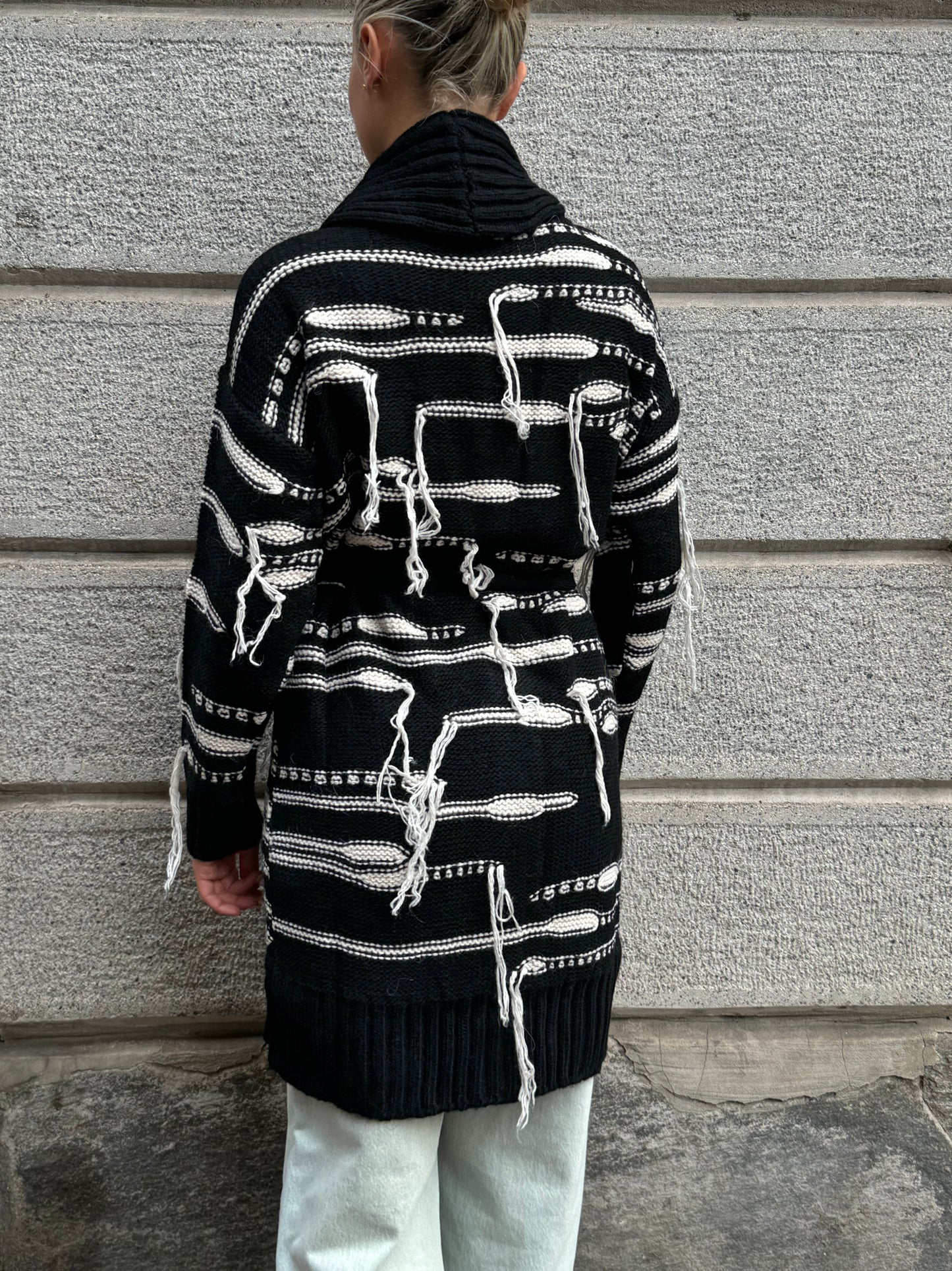 Cardigan con cintura