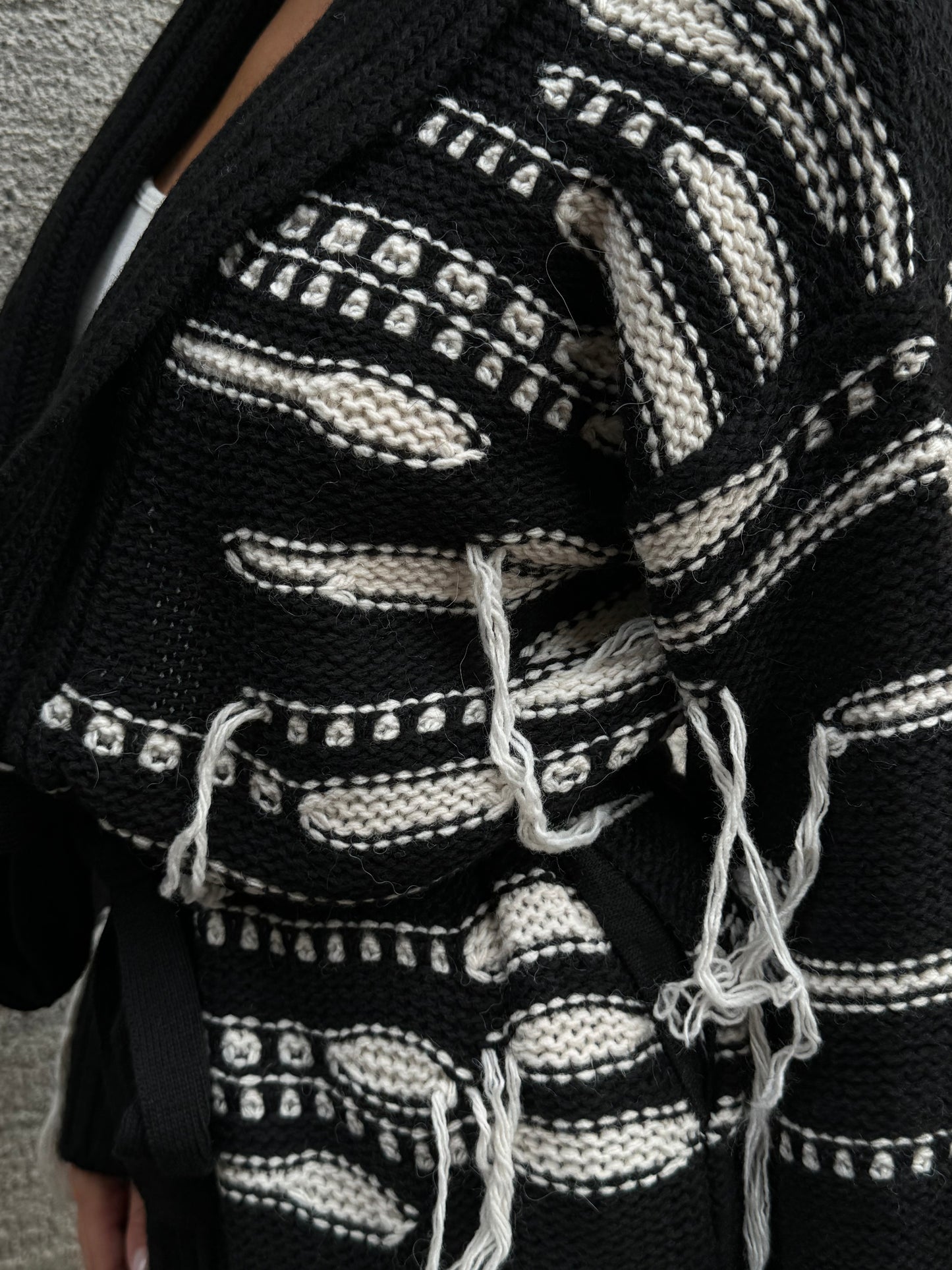 Cardigan con cintura