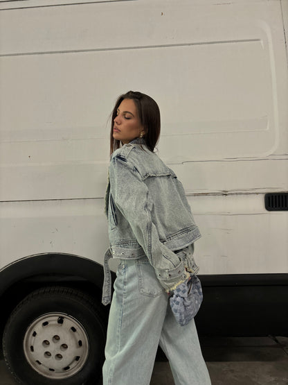 Washed denim jacket