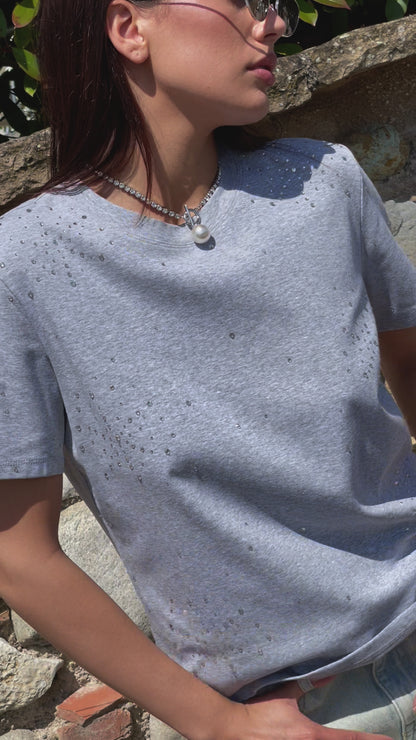 Tshirt cotone crystal